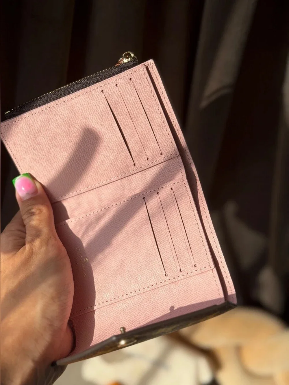Louis Vuitton Victorine Wallet Monogram Canvas Rose Ballerine Pink